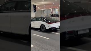 Mercedes EQS 580 Spotted At The Airport 🥶fyp shorts mercedes car luxury vlog ferrock stream [upl. by Ydualc477]