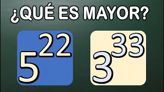 QUÉ NÚMERO ES MAYOR Operaciones con potencias Matemáticas Básicas [upl. by Feinberg742]