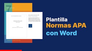 Plantilla Gratis Normas APA 7 ✅ Microsoft Word [upl. by Nord]