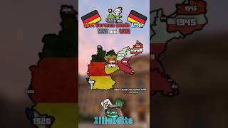 Lost German Lands After WW1 and WW2 Credit TheNorthMapper europe mapper mapping ww2 shorts [upl. by Nanoc]