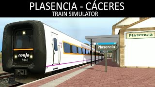 Extremadura en Train Simulator  Plasencia  Cáceres Media Distancia  Renfe 594 TRD [upl. by Milak]