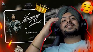 Reaction on Winning Speech Music Video  Karan Aujla  Mxrci [upl. by Nyleaj]