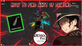 BEST Places To Find Demons FAST In Demon Fall Roblox [upl. by Collis]