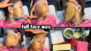 Full face wax  facial hair removal fullfacewax [upl. by Saimon972]