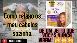 Relaxamento com Hidróxido de cálcio  Cálcio amp Oil da salon line Efeito natural passo a passo [upl. by Nairret]