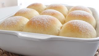 No kneading Just need 2Minutes to prepare  Incredibly Easy to make Super Fluffy Milk buns [upl. by Eelyr]