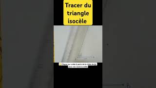 Tracer du triangle isocèle comment tracer un triangle isocèle indiamaroo movies short [upl. by Nnasor]