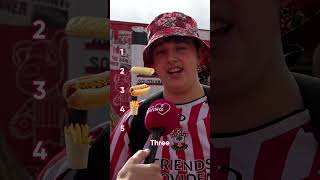 Southampton fan blind ranks matchday food 🌭 SaintsFC premierleague football Food UtilitaGiving [upl. by Teerprug]