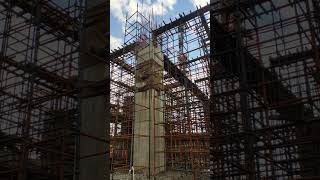 Slab Shuttering work double height civil construction building civilengineering slab civilwork [upl. by Xylia]