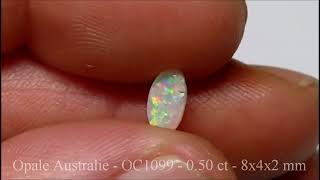 Opale Australie Pierre reflets multicolore  OPAL ORION  Création bijou sur mesure  OC1099 [upl. by Ricki728]