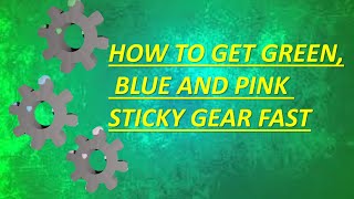 How to get GREEN BLUE AND PINK sticky gears Fast  Islands  Roblox [upl. by Eneli]