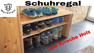 Echtholz Schuhregal aus Kirsche [upl. by Aidile310]