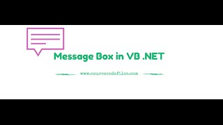 messagebox function in VBNET [upl. by Erdrich]