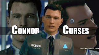 Detroit Become Human  Connor Curses Just Four Times  So Savor The Moment [upl. by Giark]