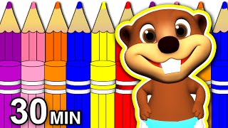 Back 2 School Special  30 Minute Kids Learning Video Kindergarten Songs [upl. by Okuy397]