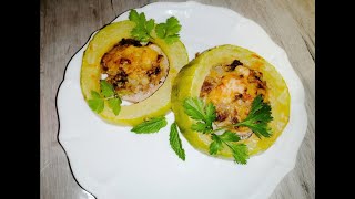 Gefüllte Zucchini mit Hackfleisch  Ein einfaches Abendessen [upl. by Licec]