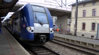 Toot Going out of SNCF TER Z24668  Railroad Station Bettembourg Luxembourg [upl. by Aneehsit]