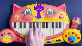 DURPLE THEME INCREDIBOX SPRUNKI  Normal Vs Horror ON A CAT PIANO [upl. by Ahseiuqal]