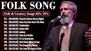 American Folk Songs ❤ Classic Folk amp Country Music 70s 80s Full Album ❤ Country Folk Music 90s [upl. by Rosalyn740]