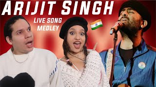 The Atmosphere is MAGICAL 😲Waleska amp Efra react to Arijit Singh Dubai Concert 2024 Medley [upl. by Dellora]