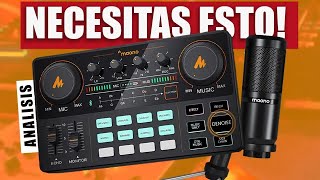 Unboxing Y Review 🥇MEJORA TUS STREAMS con la mejor interfaz de audio MAONOCASTER LITE AU AM200 S1 [upl. by Eisenstark726]