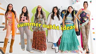 15 summer outfit ideas  Casual night outs festivals and my summer uniform [upl. by Anitnemelc]