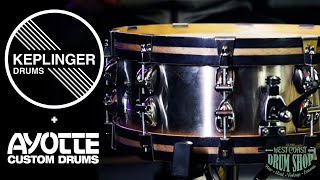 Keplinger  Ayotte 55x14quot Stainless Steel Snare Drum [upl. by Aibos]