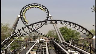 RETRO VIDEO Kennywoods Steel Phantom roller coaster was a terrifying thrill in 1991 [upl. by Avner93]