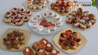 Canapés FACILES Variados para Nochebuena y Nochevieja [upl. by Assirahc]