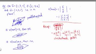 Volume of a Parallelepiped in 3d [upl. by Yecac]