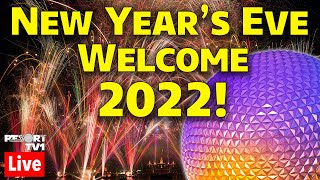 🔴Live New Years Eve Fireworks at Walt Disney World  Welcome 2022 at Epcot  Live Stream [upl. by Ardy]