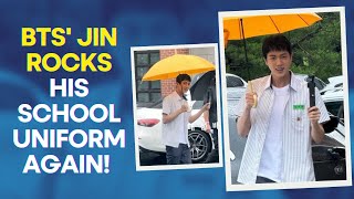 BTS Jins Nostalgic Visit To Posung High School  Behind The Scenes btsjin bts kpop [upl. by Elletnahs]