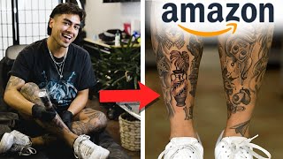 Tattooing Myself With AMAZON TATTOO KIT [upl. by Anama]