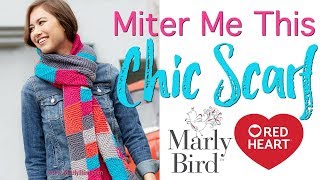 How to Knit Miter Me This Chic Scarf [upl. by Hiroshi]