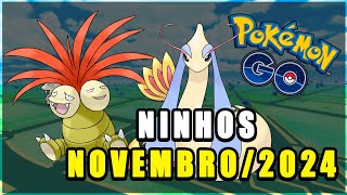 Ninhos Pokemon GO Novembro 2024 Atualizados [upl. by Aidualk]