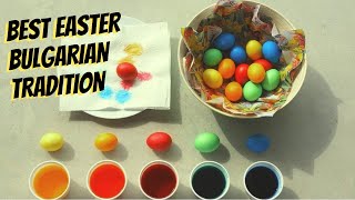 Best Easter Bulgarian Tradition Painting eggs for VelikDen Великден [upl. by Eydnarb423]