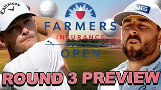 Farmers Insurance Open Round 3 Preview  Live Chat  Draftkings Showdown Underdog  Prize Picks [upl. by Aitrop]