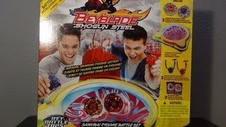 Beyblade Shogun Steel SAMURAI CYCLONE BATTLE SET Part One UnboxingReviewTest Spin [upl. by Miles]