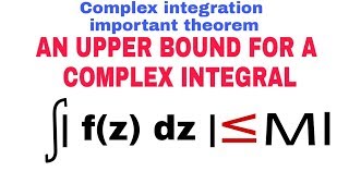 Complex integration important theorem 🔥 [upl. by Sher859]