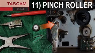 11 Replace Pinch Roller fix your Tascam 244 Portastudio [upl. by Venola737]