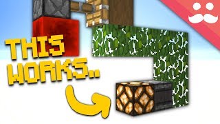 Building Redstone WITH LEAVES in Minecraft 113 [upl. by Deyes]