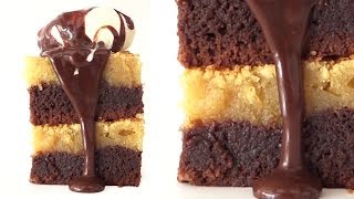 Gooey Chocolate Peanut Butter Brownies Recipe HOW TO COOK THAT Ann Reardon [upl. by Creamer]