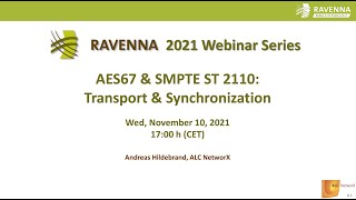 Fundamental Principles in AES67 amp ST 2110 Transport amp Synchronization [upl. by Neenahs]