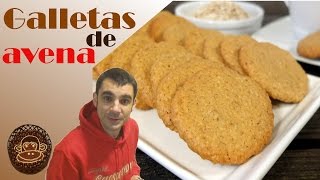 GALLETAS de AVENA 😍😋 RECETA SANA Fácil SALUDABLE y RÁPIDA Receta  230 [upl. by Danas]