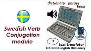 Swedish Verb Conjugation Svenska Engelska verbböjningen dictionary translator ordbok översättare [upl. by Marvel]