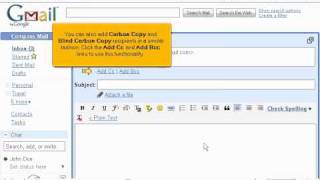 How to compose an email message using Gmail  Gmail Tutorials [upl. by Sucramaj]