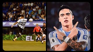 Lautaro Martinez score fabulous bicycle kick goal assistd by Messi Argentina leads 10 vs Peru WCQ26 [upl. by Carrick]