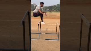 Hurdle jumps athleticsworkoutsprintergamingmotivationadvancedathletics [upl. by Arahk751]