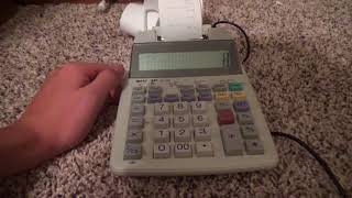 Sharp and Texas Instruments Printing Calculators [upl. by Smeaj488]