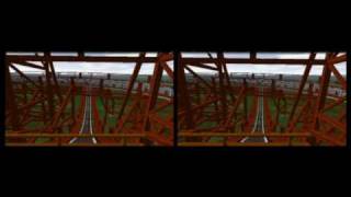 YouTube 3D Test  yt3denabletrue  Roller Coaster Simulation  HD [upl. by Tisha34]